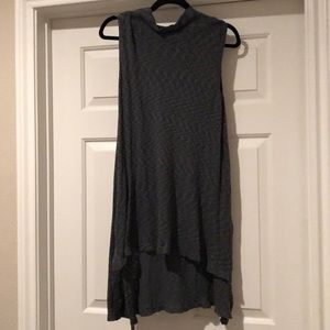 Anthropologie high neck sleeveless tunic